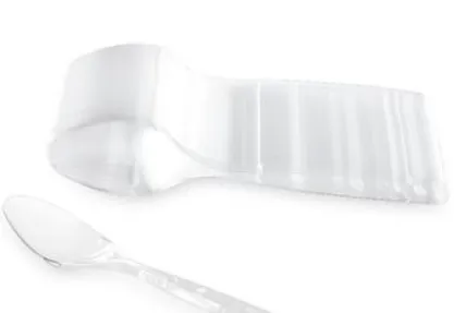 [AL-000127] Cuillère à soupe 180 cristal réutilisable - 10x100pcs