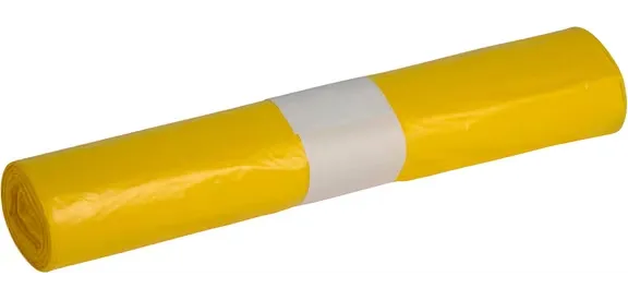 [B05-05KJ] Sac poub HD jaune 70x110 20mµ - rl de 20pcs