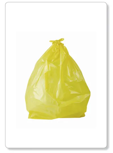 [B09-07D] Sac poub LD jaune 70x110 - 130mµ - piece
