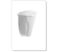[B20-01] WALL-UP - poubelle murale avec couvercle - blanc