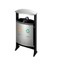 [B20-21] Poubelle d'extérieur pour tri sélectif 2x39lit