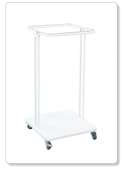 [B22-33] SAEKKO BOY - support de sac mobile - cadre mét. (blanc) - 120lit