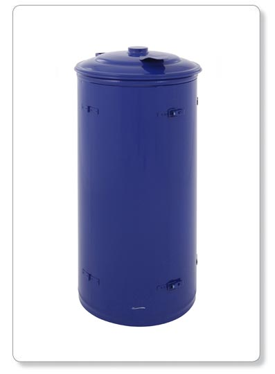 [B25-03] SUPPORT SAC en métal à deux portes - bleu - 120lit
