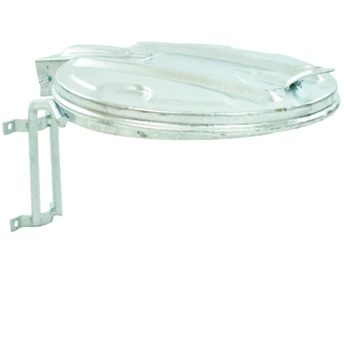 [B25-40] Support de sac avec couvercle en acier galvanisé