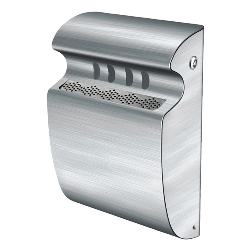 [B51-13] ASHTRAY - cendrier mural en inox - 3lit