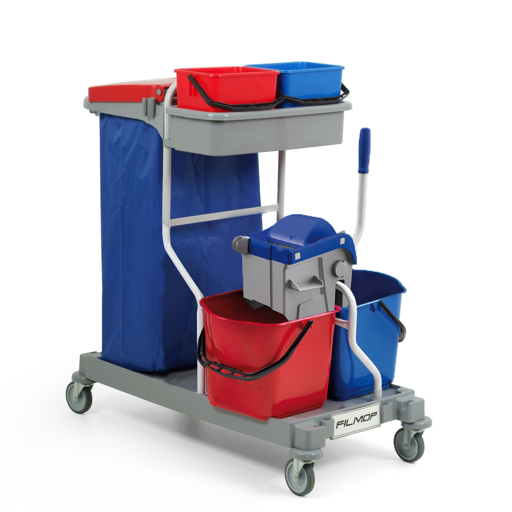 [C01-30DB] Chariot ARIANE 1050 - 2x6lit/2x15lit avec presse BOOST