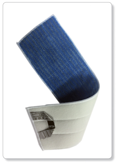 [C04-33] SCRUB - mop velcro en microfibre - bleu - 43x14cm