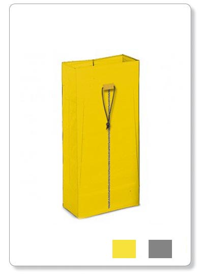 [C21-21] Sac toile plastifiée jaune avec ZIP - 120lit