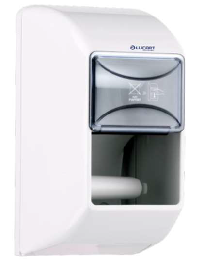 LUCART TWIN - dsistributeur papier Wc trad - pour 2rlx - blanc