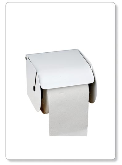Porte-rouleau en métal . Accepte 1 rouleau type "ménager"