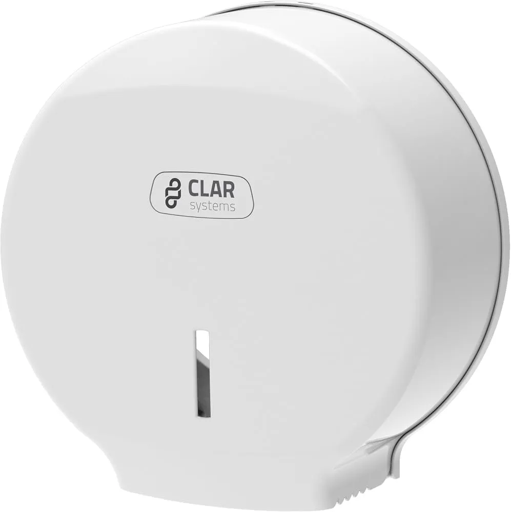 [D03-00C] DISTRIBUTEUR DE PAPIER HYGIENIQUE MINI JUMBO - ABS BLANC