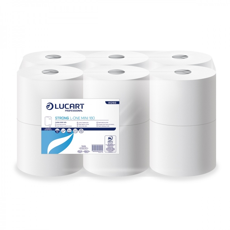 LUCART STRONG L-ONE MINI 180 - papier Wc Mini-Jumbo - 12rlx - 2pli
