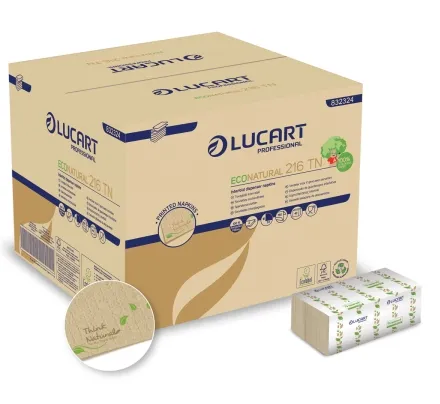 [D07-21LUA] LUCART ECONATURAL 216 TN - serviettes intercalées - 6000pcs - 2pli