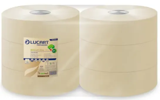 [D11-01LUA] LUCART ECONATURAL - rlx Midi - havane - 6rlx - 300mx20cm - 2pli