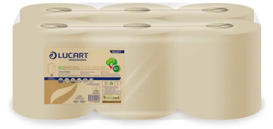 [D11-02LUA] LUCART ECONATURAL L-ONE MAXI 450 - havane - 6x158m - 2plis