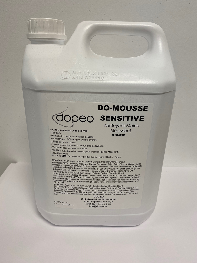 [D16-05D] DO-MOUSSE SENSITIVE – nettoyant mains moussant – 5lit