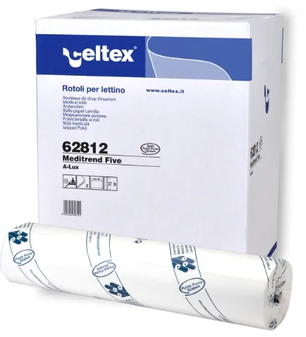 [D30-60CE] Drap d'examen - blanc 2 plis - 60cmx50m - 9rouleaux