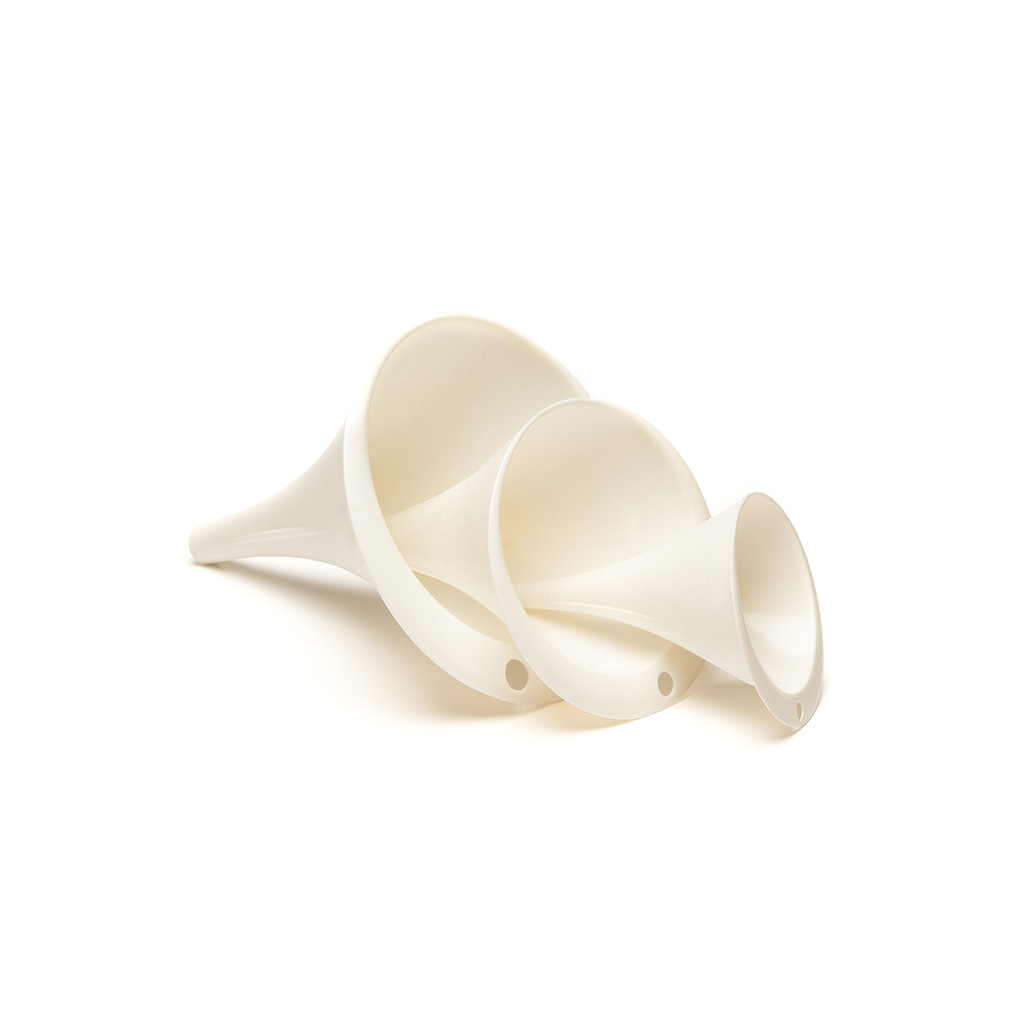 [E01-61] Entonnoir plastique blanc - 3pcs
