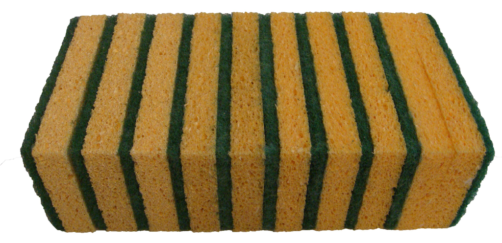 [E03-13P] Éponge à récurer 100% végétale - 140x90x20mm