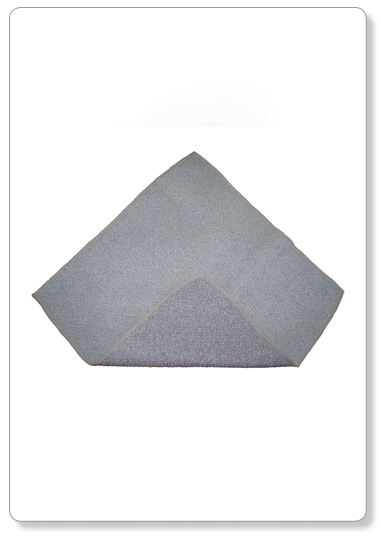 [E03-40] Lavette carrée grattante en microfibre gris - 28x28cm