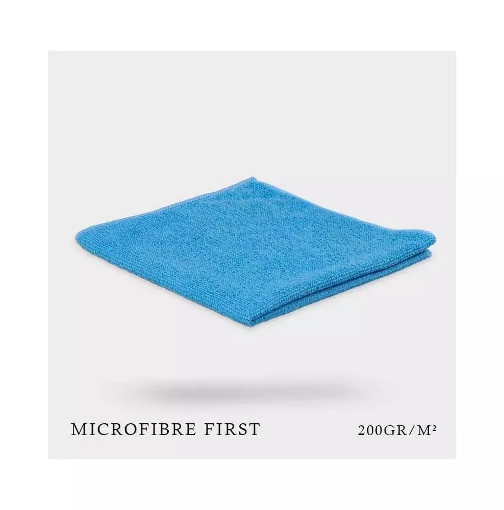 [E05-10] Microfibre Tricot FIRST bleue - 38x38cm