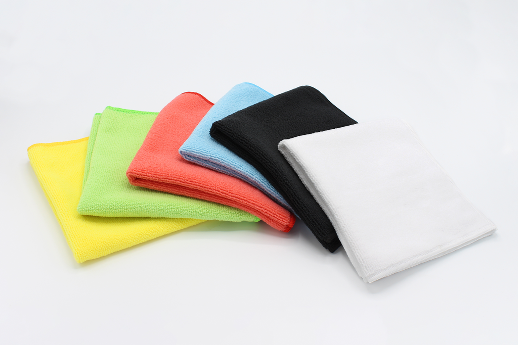 [E05-51R] SOFT RECYCLEE - microfibre recyclée - bleu - 38x38cm - 5pcs