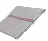 Torchon coton - lignes nationale blanc - 50x60cm