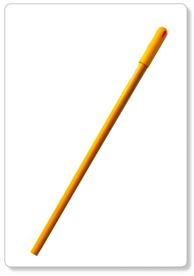 FOOD - manche en fibre de verre jaune - 140cm