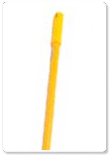 FOOD HYGI PRO - manche en fibre de verre jaune - 150cm
