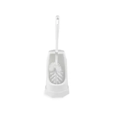 Brosse WC avec avec support - blanc