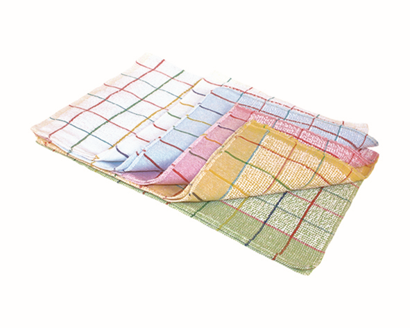 [E18-05] Essuie vaisselle FIRST- cuisine en coton,carré rouge - 50x70cm