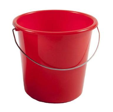 Seau en plastique rouge - 10lit