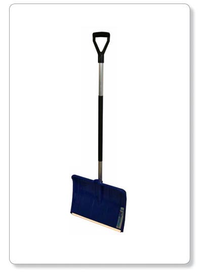 Pelle à neige plastique bleu avec manche alu - 50cm