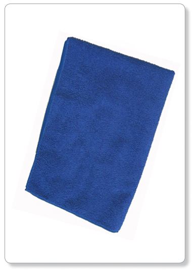 [E22-01] Essuie main en microfibre bleu "cobalt" - 40x60cm