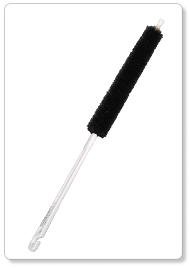 [E24-01] Brosse radiateur en soie - modèle court - noir