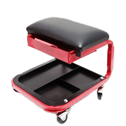 [L01-12] TABOURET MOBILE avec rangement avec 4 roulettes pivotantes