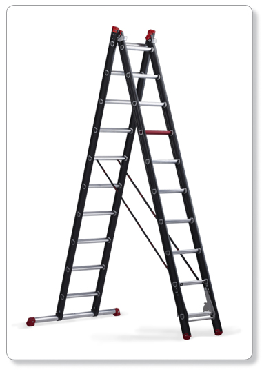 [L02-24] MOUNTER - échelle transfor.3plans - 3x10marches - 23kg