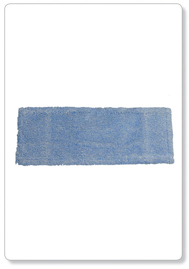 [L14-14] Mop bleu velcro en microfibre - 30x12cm