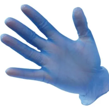 [P01-53] Gants en VINYLE bleu - non poudré - 100pcs - L