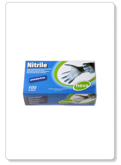 [P02-02] Gants en NITRILE bleu - non poudré - 100pcs - M