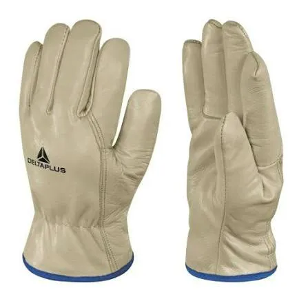 [P07-03] Gants Cuir pleine fleur de bovin doublé - taille L