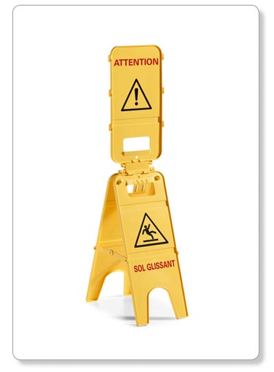 [P08-01] TRIPLE - pan. de signal. " attention-Travaux en cours"