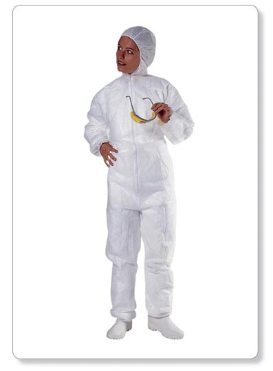 [P17-13] COMBINAISON PO106 à capuche en polypropylène blanc - XL