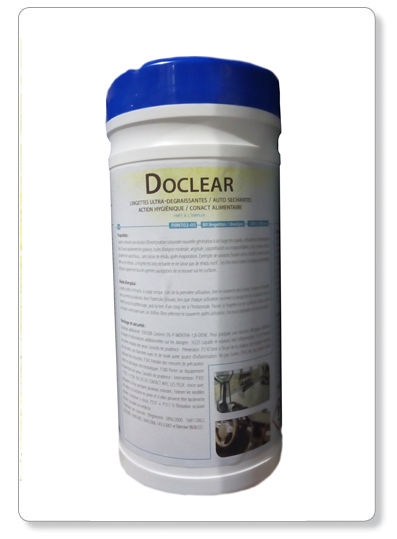 [PJINT02-05] DOCLEAR - lingettes net. dégraissante à évaporation rapide - 80pcs