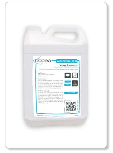 [PJINT31-02D] WIN FRESH (R) 4 - nettoyant vitre (Ecolabel) - 5lit