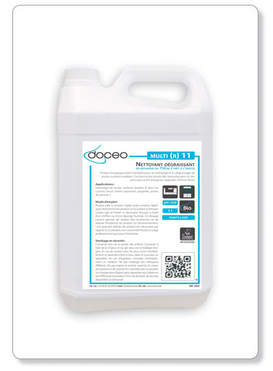 [PJINT32-02D] MULTI (R) 11 - nettoyant dégraissant (Ecolabel) - 5lit