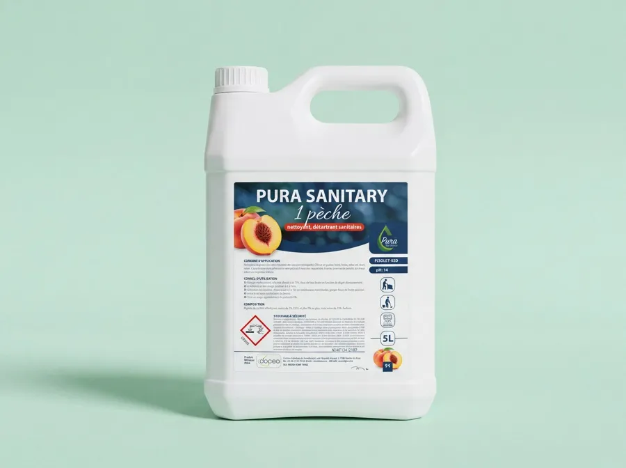 PURA SANITARY 1 - nettoyant, détartrant pour sanitaires - 5lit