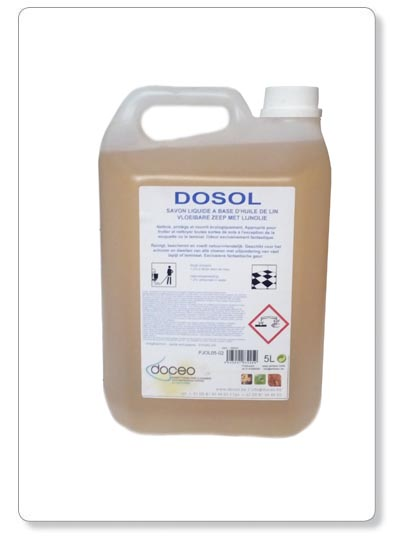 [PJSOL05-02] DOSOL - savon liquide à base de l'huile de lin - 5lit