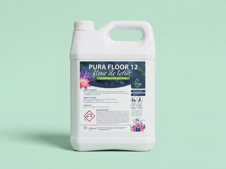PURA FLOOR 12 - nettoyant tous types de salissures - 5lit