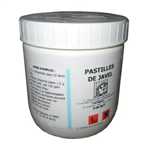 [PSB-25] PASTILLE DE JAVEL - pot de 180pcs - 600gr